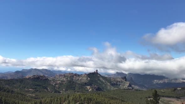 Pan from Pico de las Nieves the highest peak 