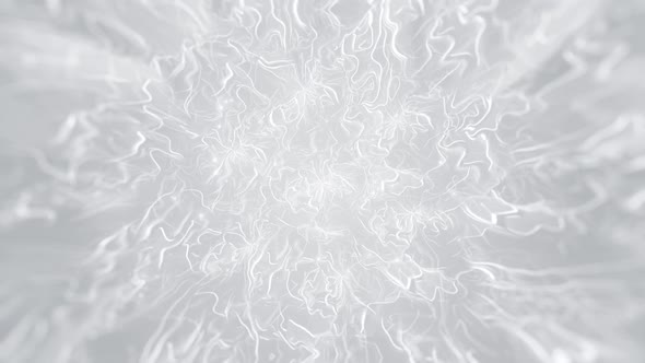 White Glowing Wavy Abstract Background