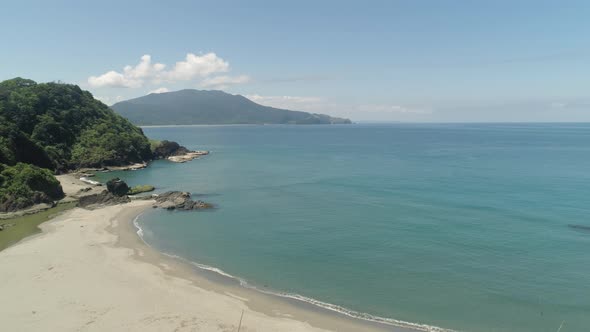 Seascape with Beach and Sea. Philippines, Luzon