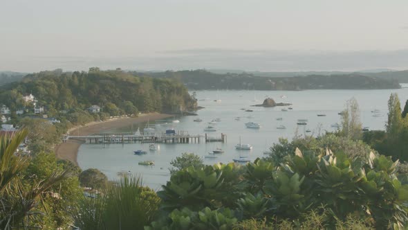 Time lapse of Boats moving around on Russel Wharf as the light slowly fades