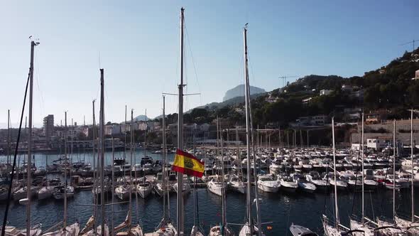View of Yachts in Port