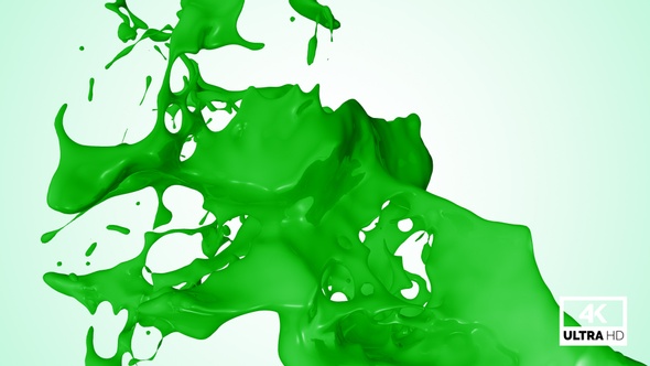 Splash Of Green Paint V3