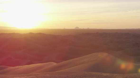 Pan left view of sand dunes