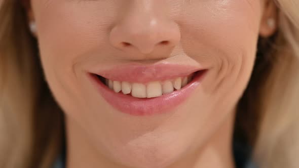 Close Up of Smiling Young Woman 