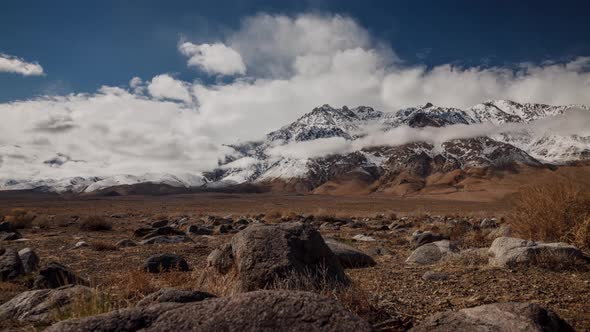 Time Lapse of the Clouds Above the Sierra Nevada Mountains