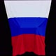 The piece of cloth falls with the flag of the State of Russia to cover the product - VideoHive Item for Sale