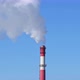 Chimney of Power Plant on Blue Sky White Vapor From Red Tube - VideoHive Item for Sale