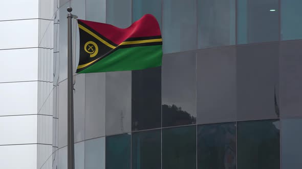 Vanuatu Flag Background 4K