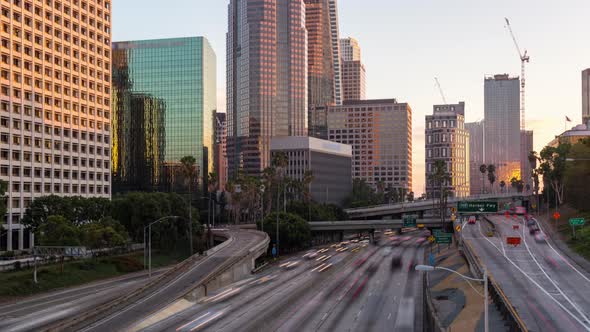 Downtown Los Angeles at Golden Hour