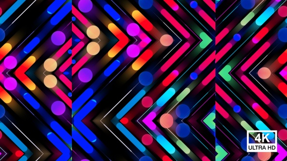 Trendy Colorful Geometric Pattern 4K