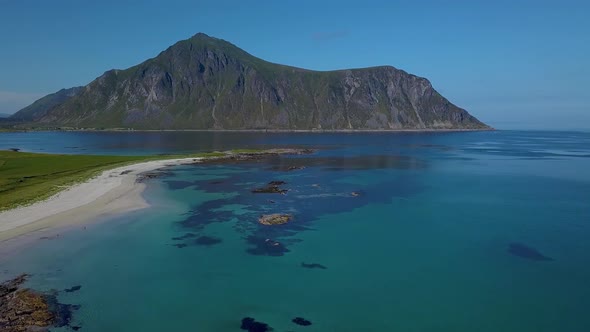 Flight Over a Sea Beach