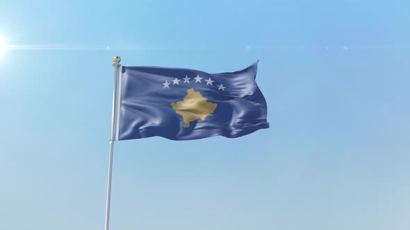 Kosovo Flag 