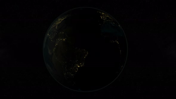 Planet Earth At Night 03