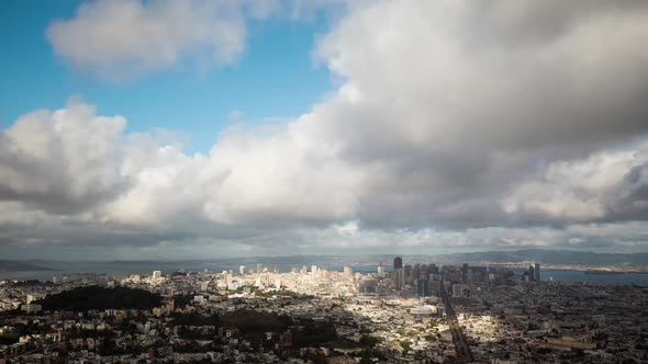 Morning Clouds Over San Francisco Time Lapse