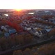 Colorful Fall Suburbs Neighborhood Car Sunset Drone Shot - VideoHive Item for Sale