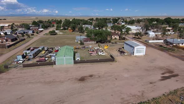 Fight headed west into the town of Nunn Colorado.