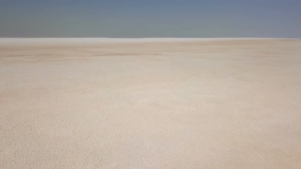 Wide, White Urmia Salt Lake in Middle East, Iran