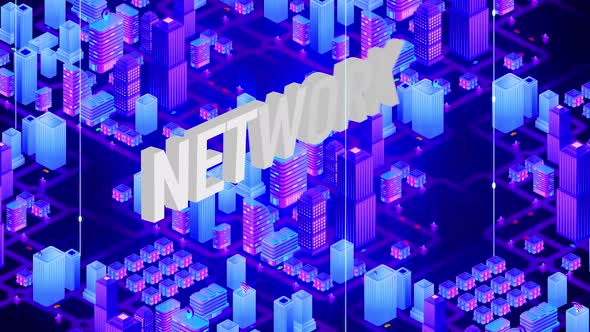 Digital Smart City Word Network alt