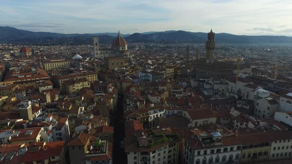 Aerial view of the city of Florence