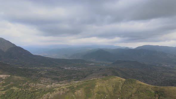 Aerial Mountain and Clouds