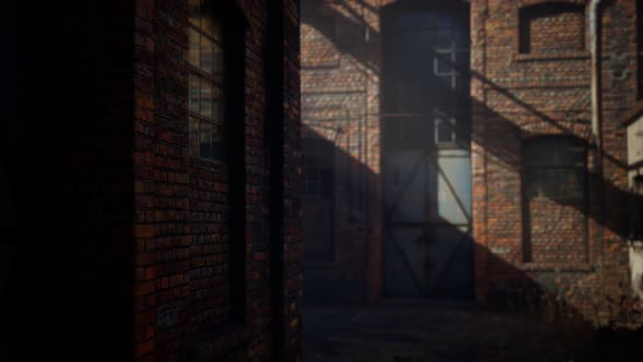 Abandoned Factory Empty Because of the Coronavirus Covid19 Epidemic alt