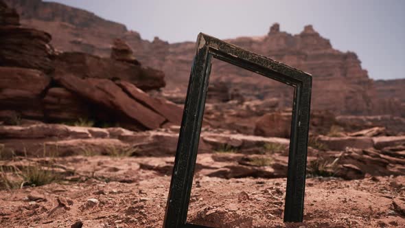 Very Old Wooden Frame in Grand Canyon