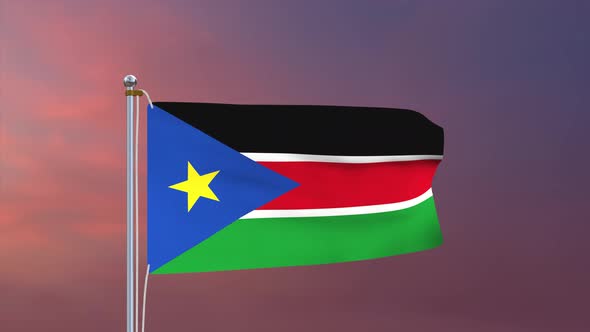 South Sudan Flag 4k