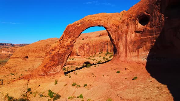 Moab Arch in Utah drone footage