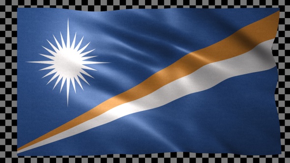 Marshall Islands waving flag looped alt