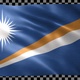 Marshall Islands waving flag looped - VideoHive Item for Sale