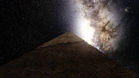 Great Pyramid Of Giza Milkyway Timelapse