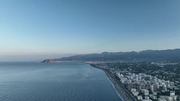 Mahmutlar aerial view Turkey Alanya 4 K