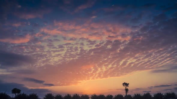 Beautiful sky during sunset