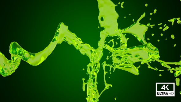 Green Water Splash