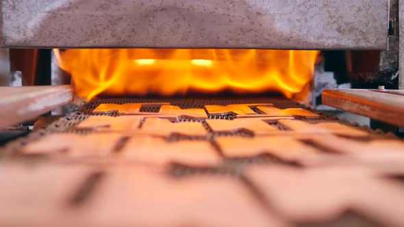 Metal Pieces are Getting Moved Into Smelting Furnace