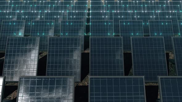 Solar Panels Getting Electric Power Hd