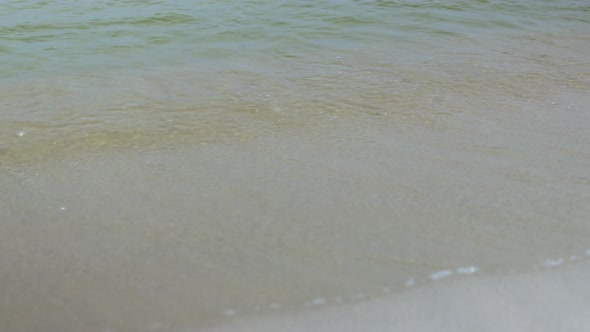 Calm Sea Ocean Landscape Scenery View Little Waves and Blue Sky in Daytime