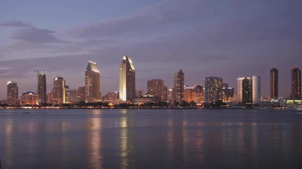 San Diego Skyline Time Lapse