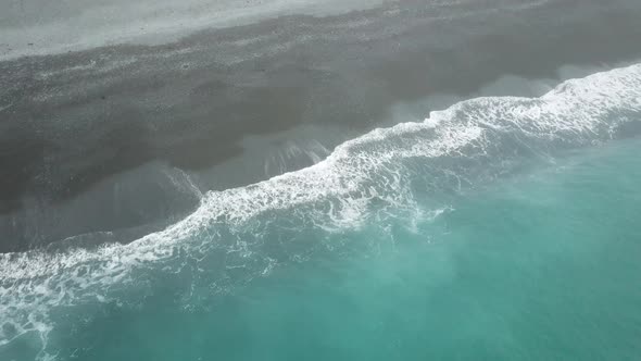 Moody day of mist and fog at the seaside at Kaikoura