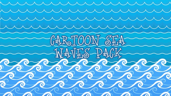 Cartoon Sea Waves Pack