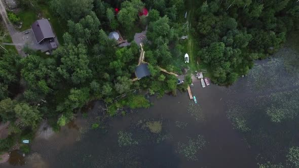 Drone Video of Glamping in the Forest