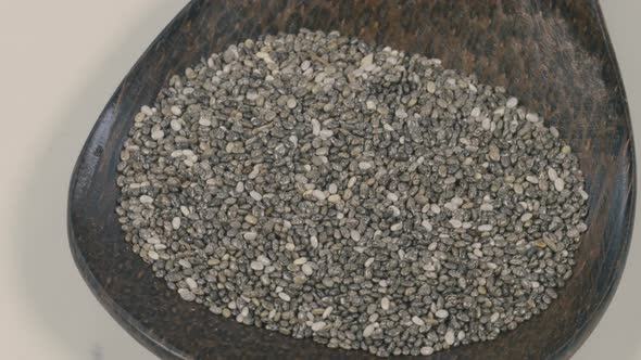 Ricinus Seeds on a Spoon