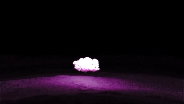 Explosions And Blasts in black background. violet shine alt