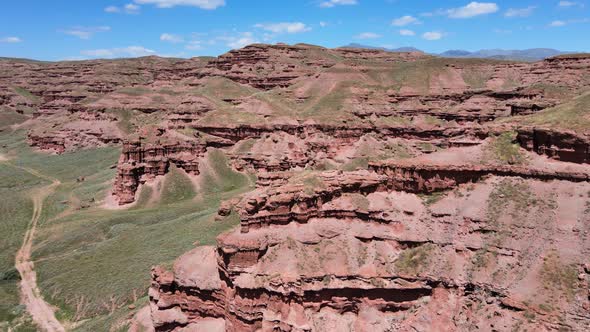 red mountains and fairy chimneys