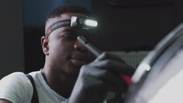 Closeup Shot of an Employee's Face Smiling at the Camera