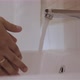 Man Washing Soapy Hands in Bathroom - VideoHive Item for Sale