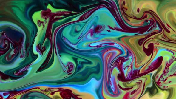 Abstract Colorful Sacral Liquid Waves Texture 376