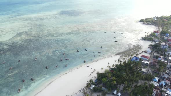 Indian Ocean Near the Shore of Zanzibar Tanzania