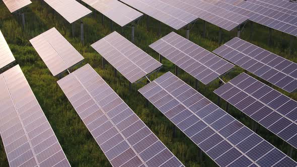 Solar power station in montain