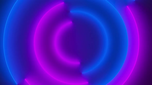 Light Blue and Purple Semi Circles Abstract Seamless Loop